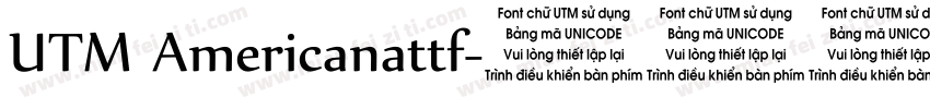 UTM Americanattf字体转换